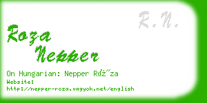 roza nepper business card